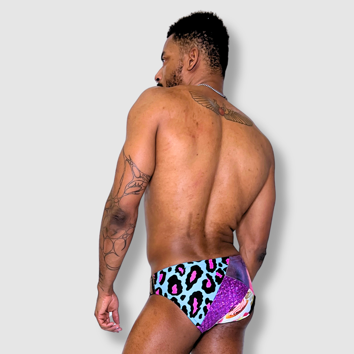 the 'mixed print' swim brief