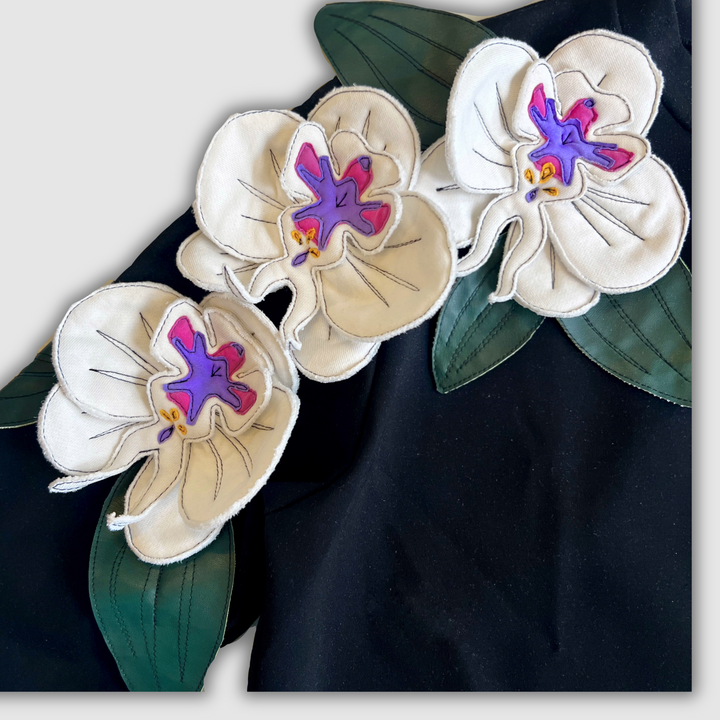 'nightbloom orchids' crewneck sweatshirt