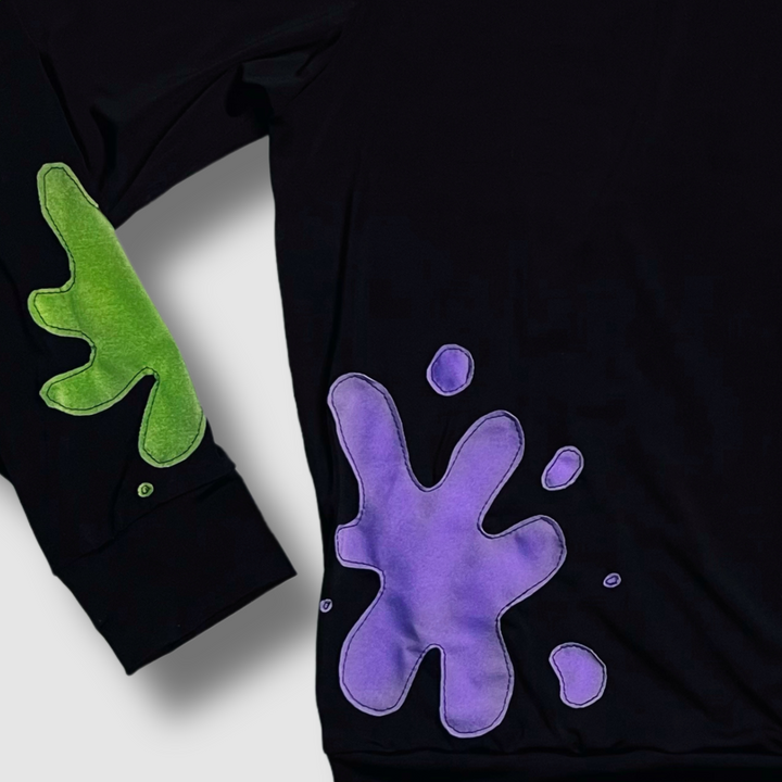 'paint splat' crewneck sweatshirt