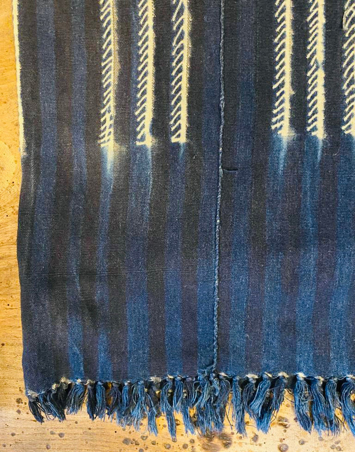 Indigo, Vintage handloomed scarf