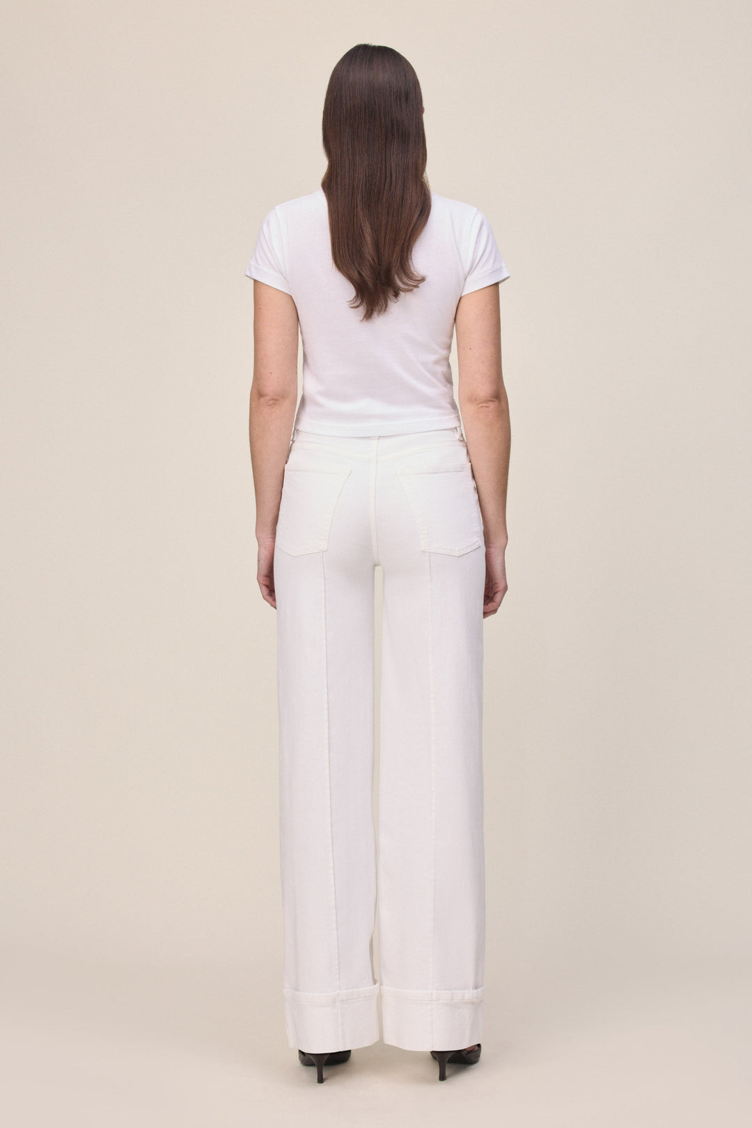 NCE - WIDE LEG JEANS | OPTIC CUFF
