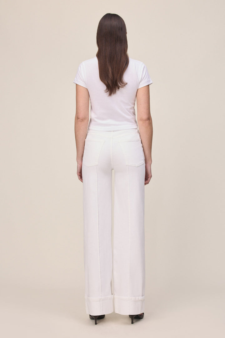 NCE - WIDE LEG JEANS | OPTIC CUFF