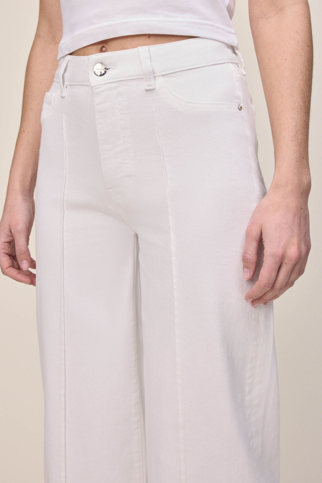 NCE - WIDE LEG JEANS | OPTIC CUFF