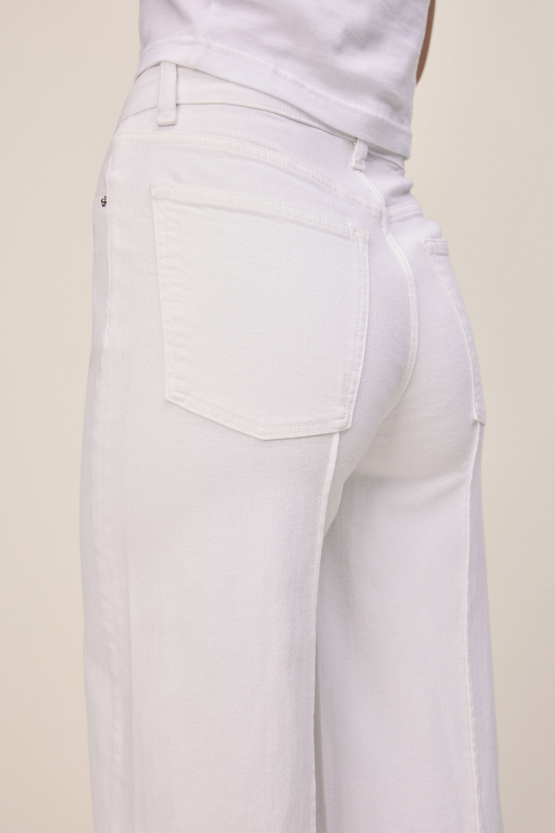 NCE - WIDE LEG JEANS | OPTIC CUFF