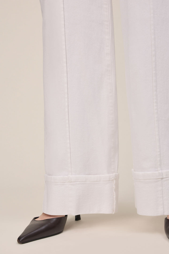 NCE - WIDE LEG JEANS | OPTIC CUFF