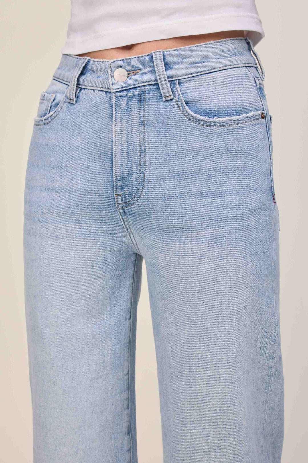 ICN - CROPPED WIDE LEG JEANS | ICE AGE