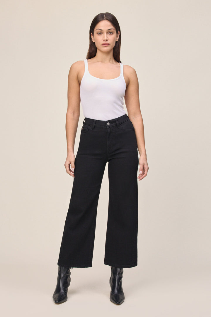 ICN - CROPPED WIDE LEG JEANS | INKWELL