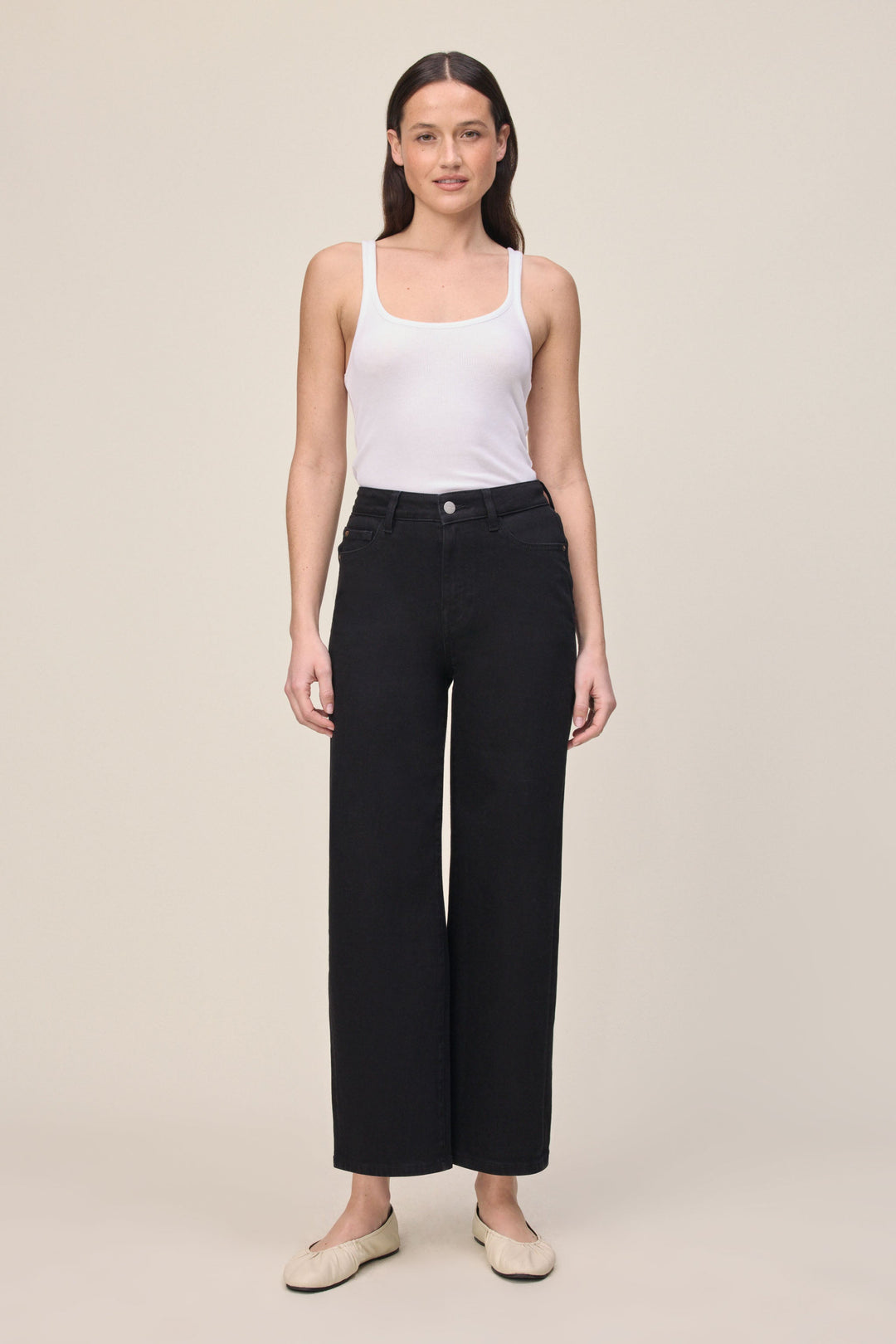 ICN - CROPPED WIDE LEG JEANS | INKWELL