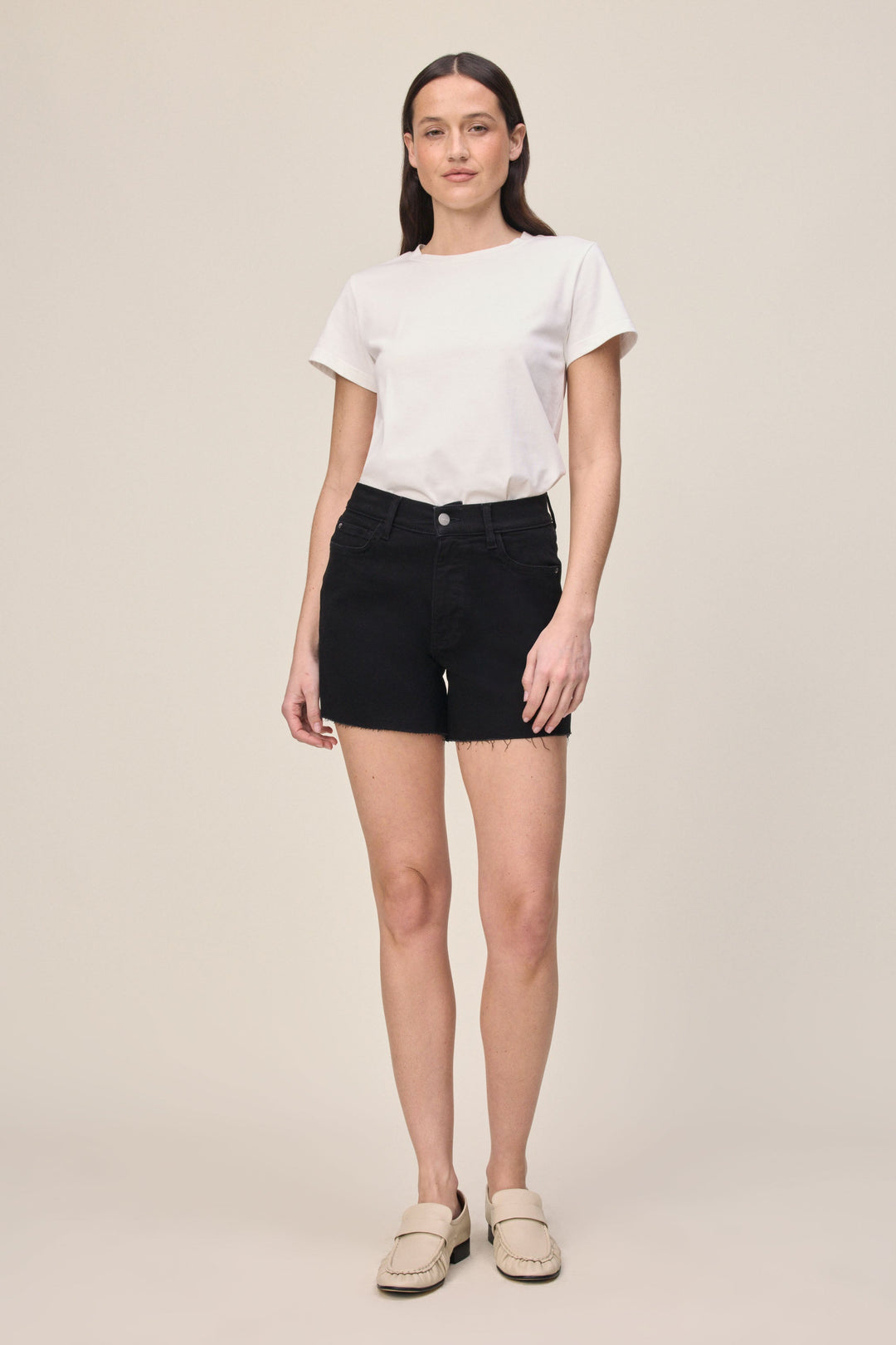 VVI - RELAXED JEAN SHORT | JET BLACK