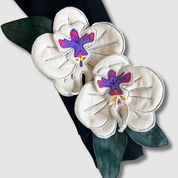 'nightbloom orchids' crewneck sweatshirt