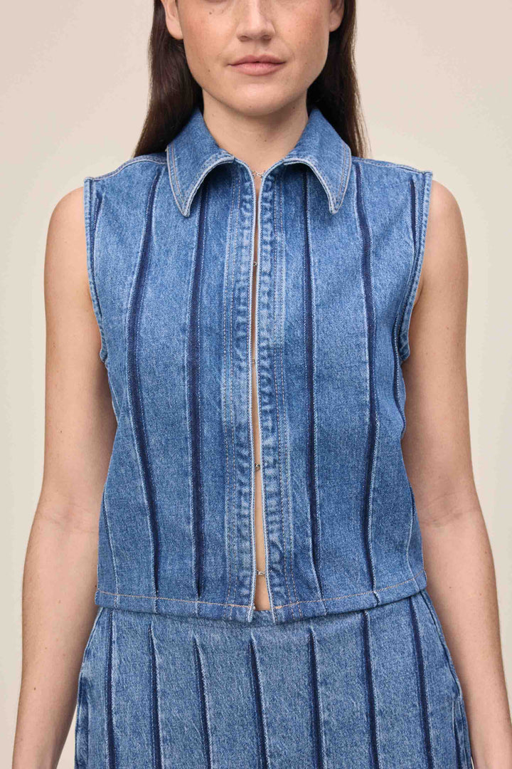 MRS - DENIM SHIRT | INDIGO STRIPE