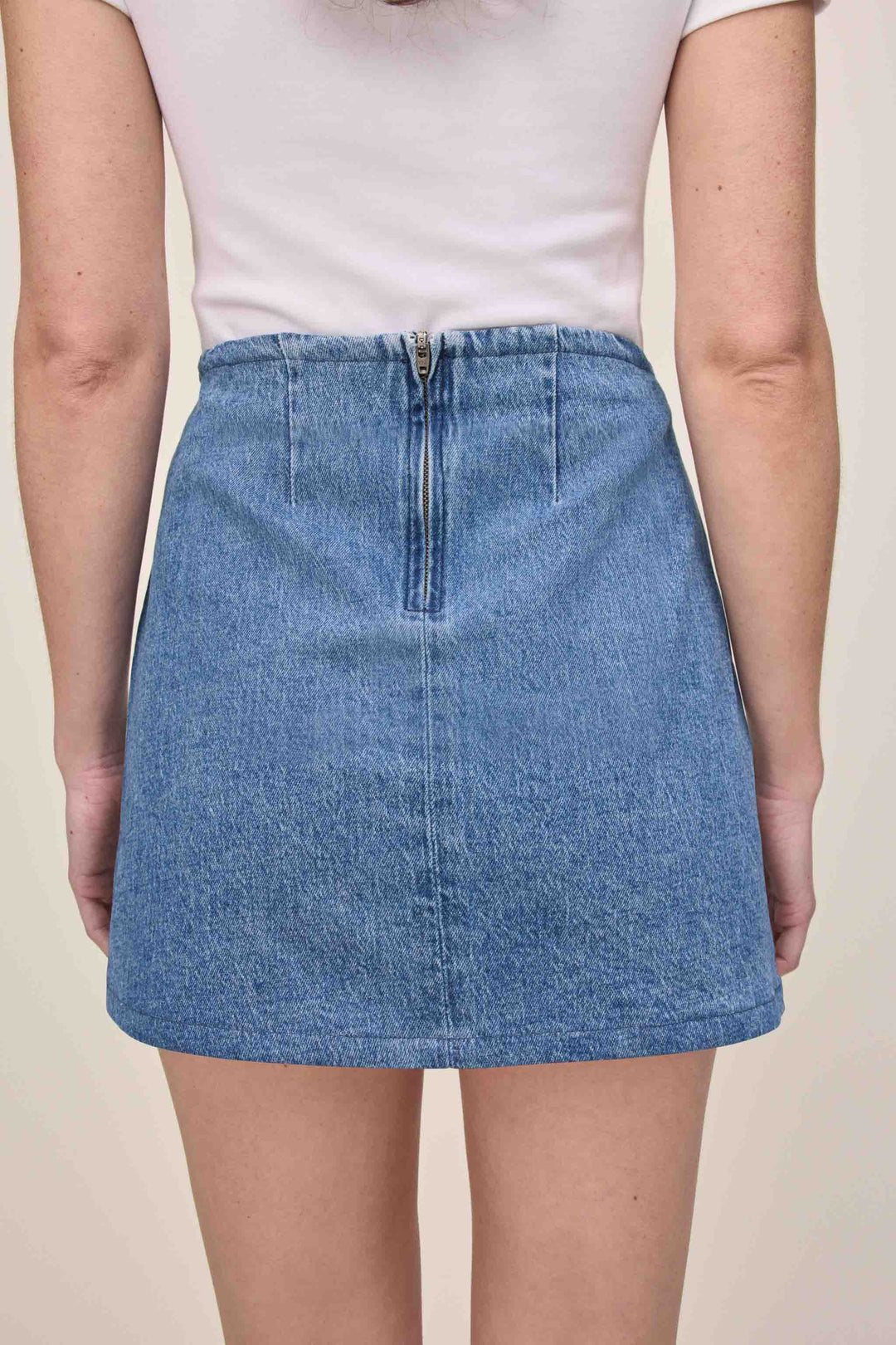 HAV - DENIM MINI SKIRT | INDIGO STRIPE