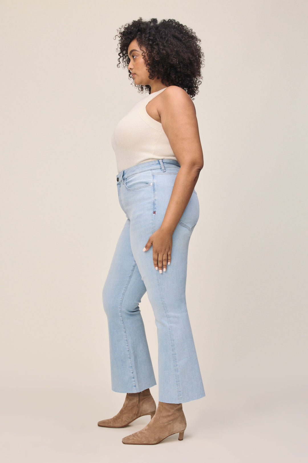 PSP PLUS - CROP BOOTCUT JEANS | CRUSH