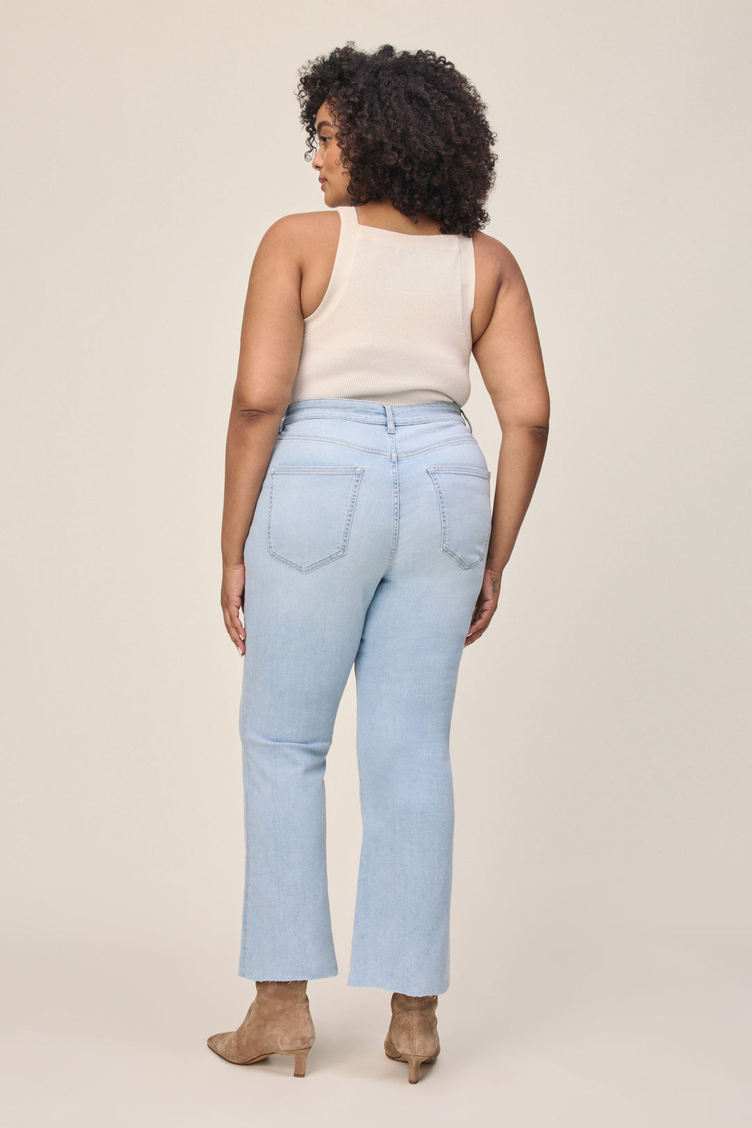 PSP PLUS - CROP BOOTCUT JEANS | CRUSH