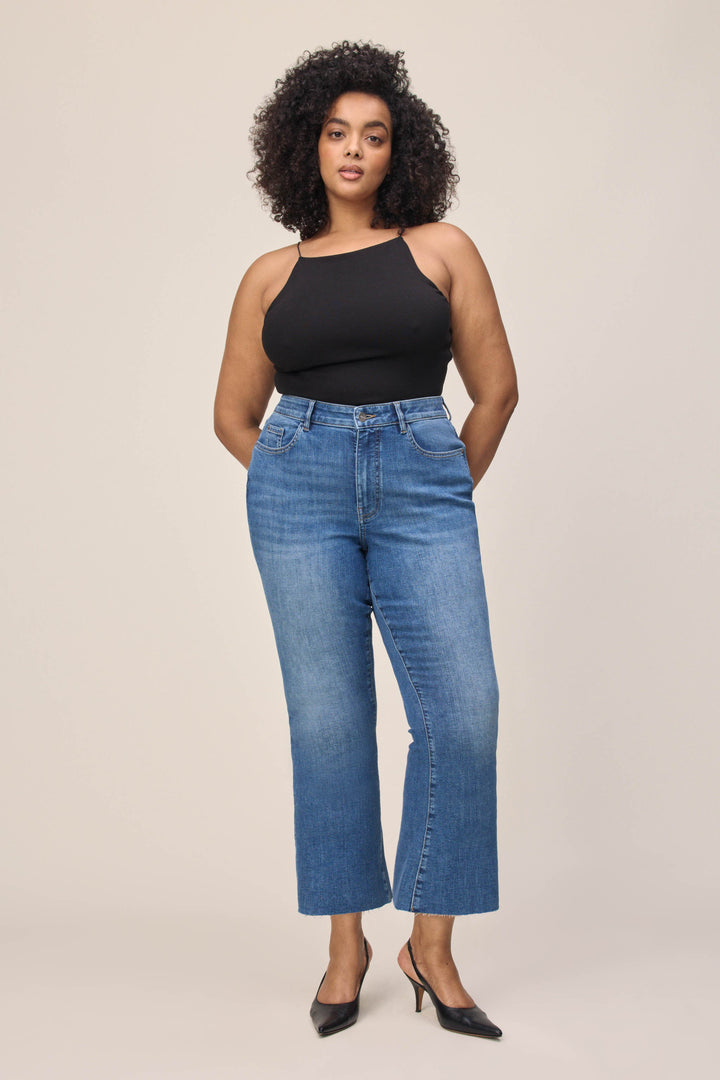 PSP PLUS - CROP BOOTCUT JEANS | WAY TO GO