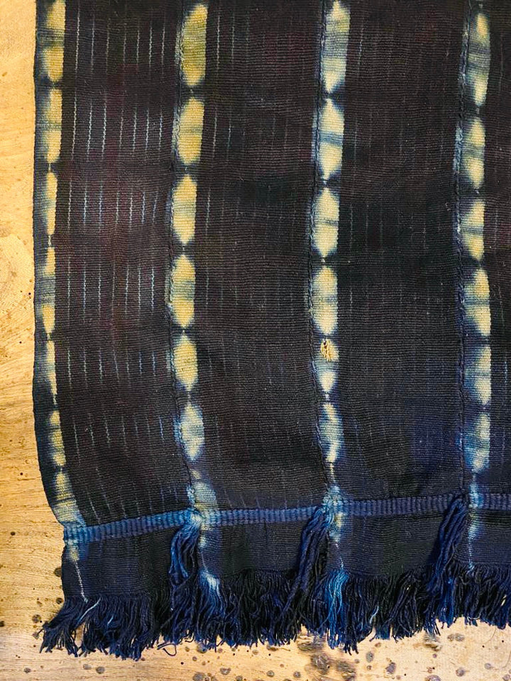 Indigo, Vintage handloomed scarf