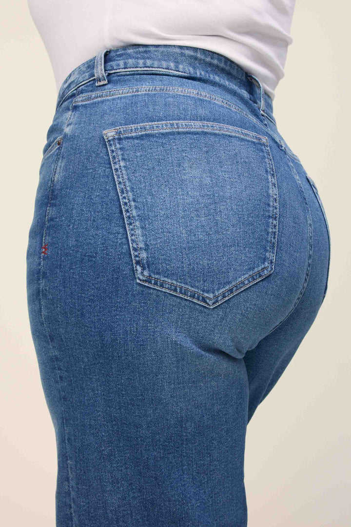 ICN PLUS - CROPPED WIDE LEG JEANS | CROSSROADS