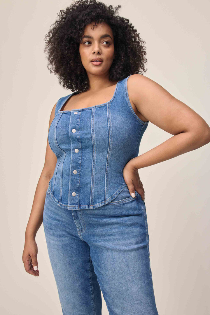 JNB PLUS - DENIM VEST | VARSITY BLUES