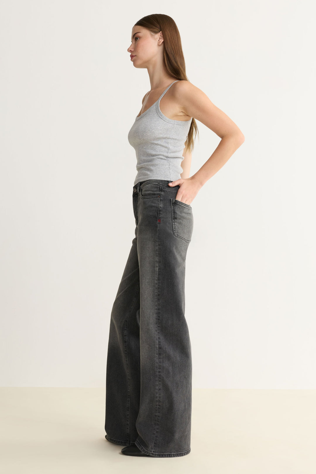 NCE - WIDE LEG JEANS | OVERCAST