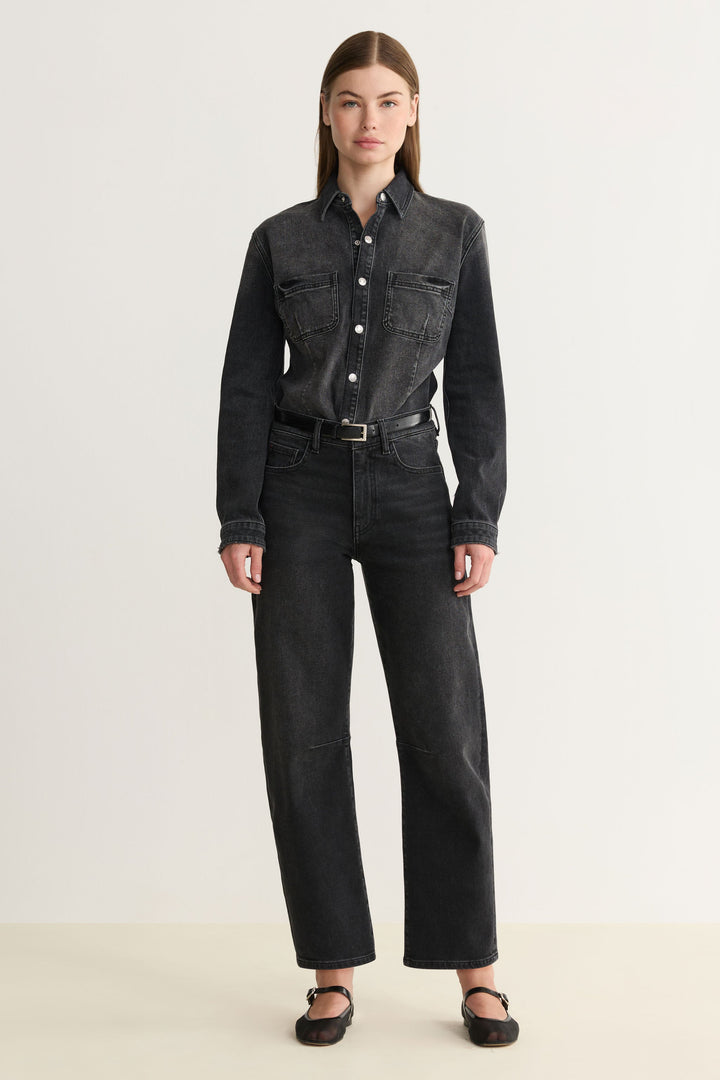 BNA - SOFT CURVE BARREL JEANS | IN THE NIGHT