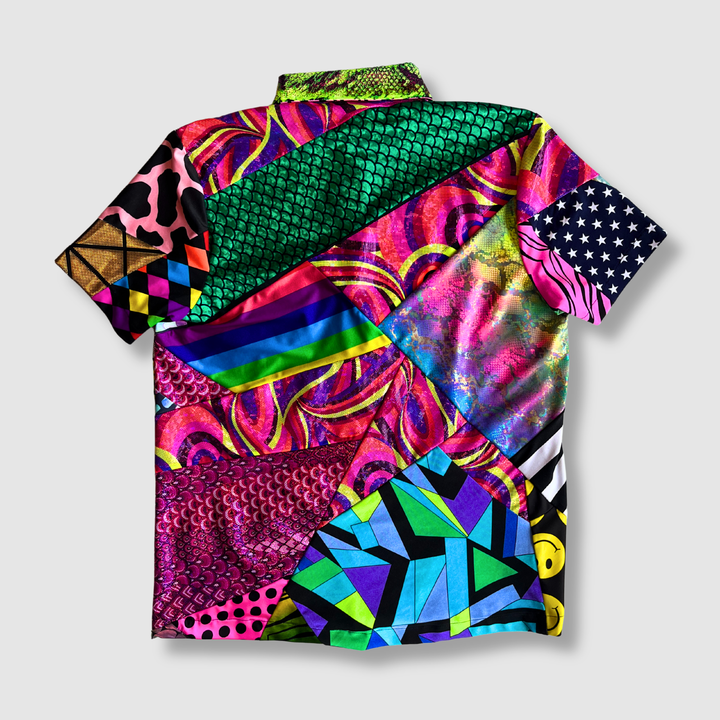 the 'mixed print' short sleeve button-down