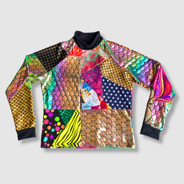 the 'mixed print' long sleeve sun-guard