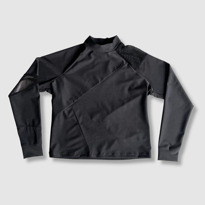 the 'black + mesh' long sleeve sun-guard