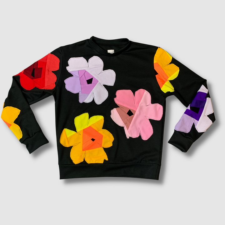 'pop art florals' sweatshirt