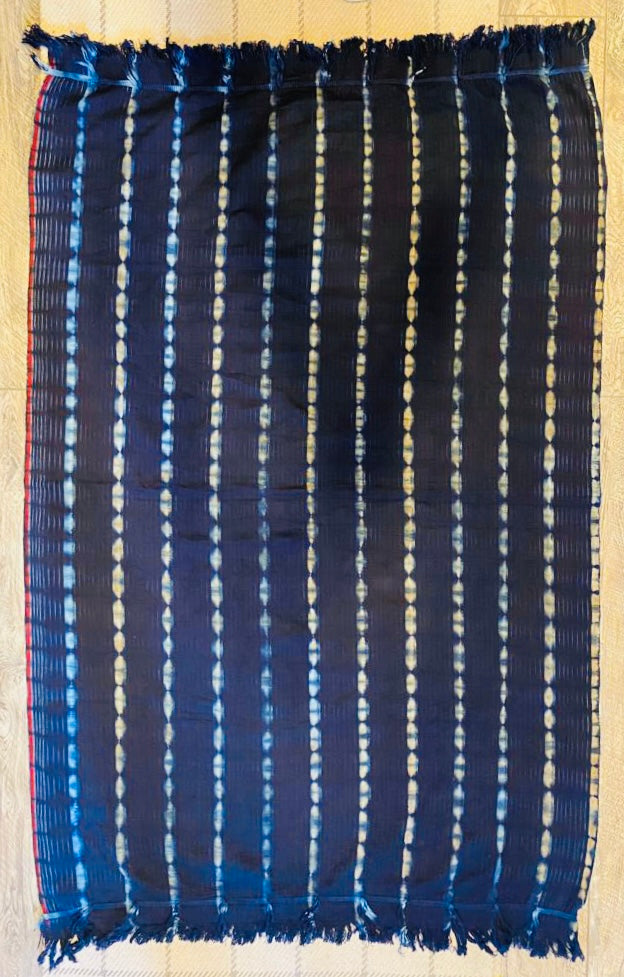 Indigo, Vintage handloomed scarf