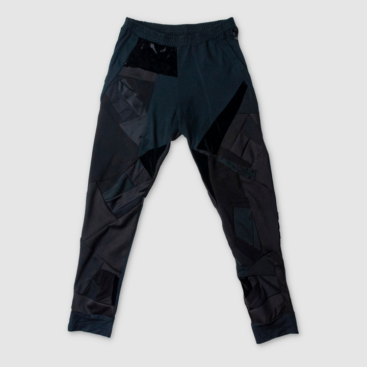 black 'all-over reroll' jogger