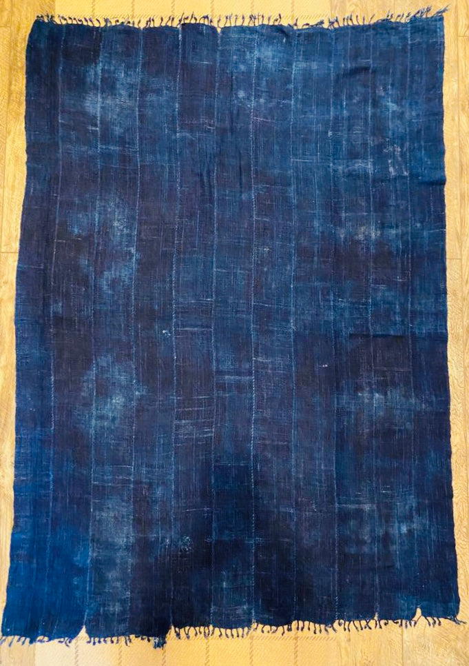 Indigo, Vintage handloomed scarf