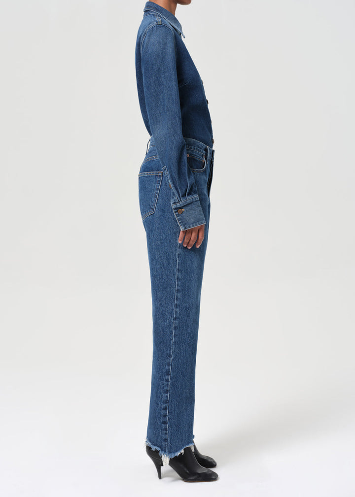 90's Mid Rise Straight in Fountain