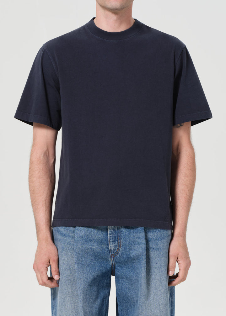 Asha Mock Neck Tee in Lyon