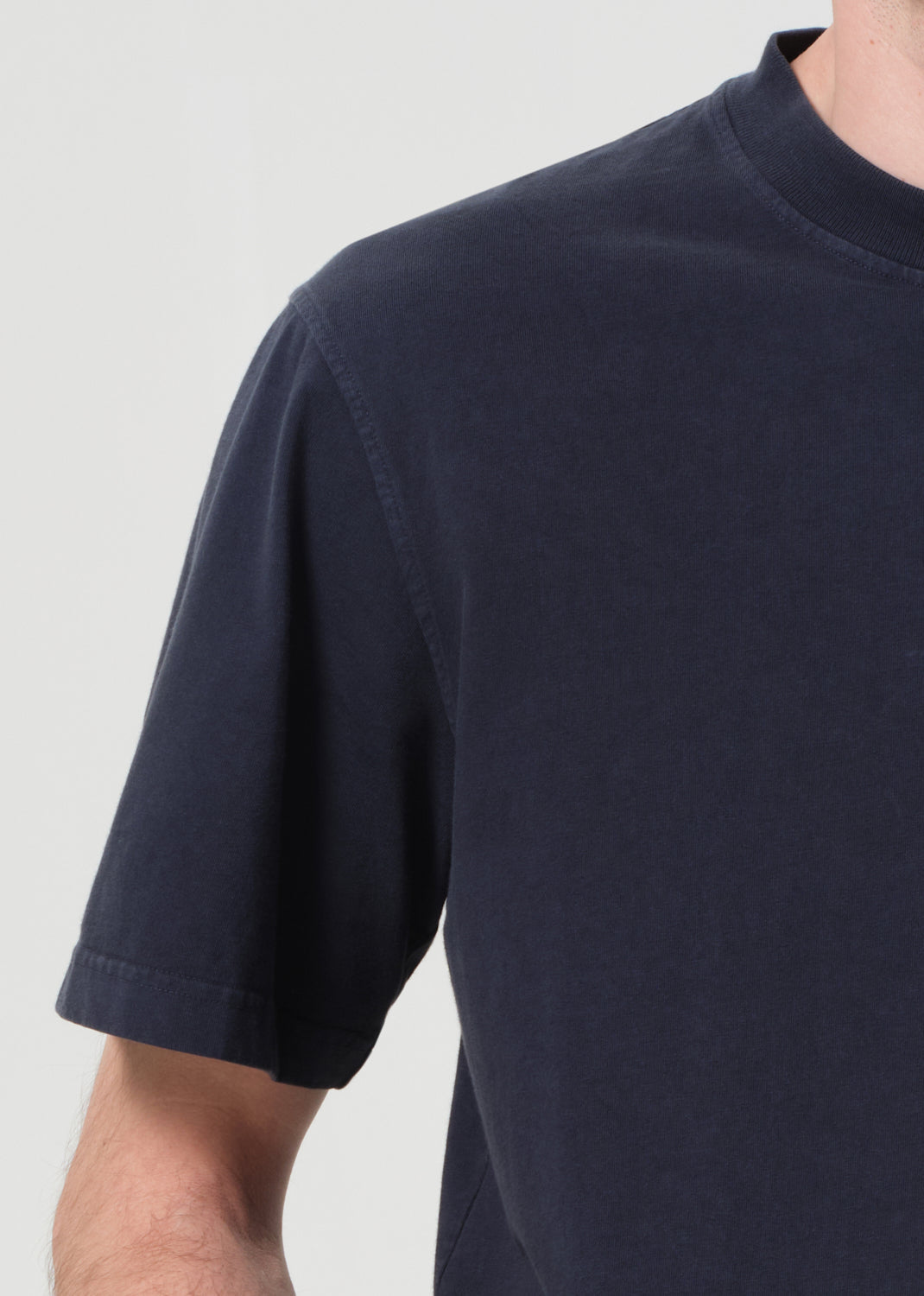 Asha Mock Neck Tee in Lyon
