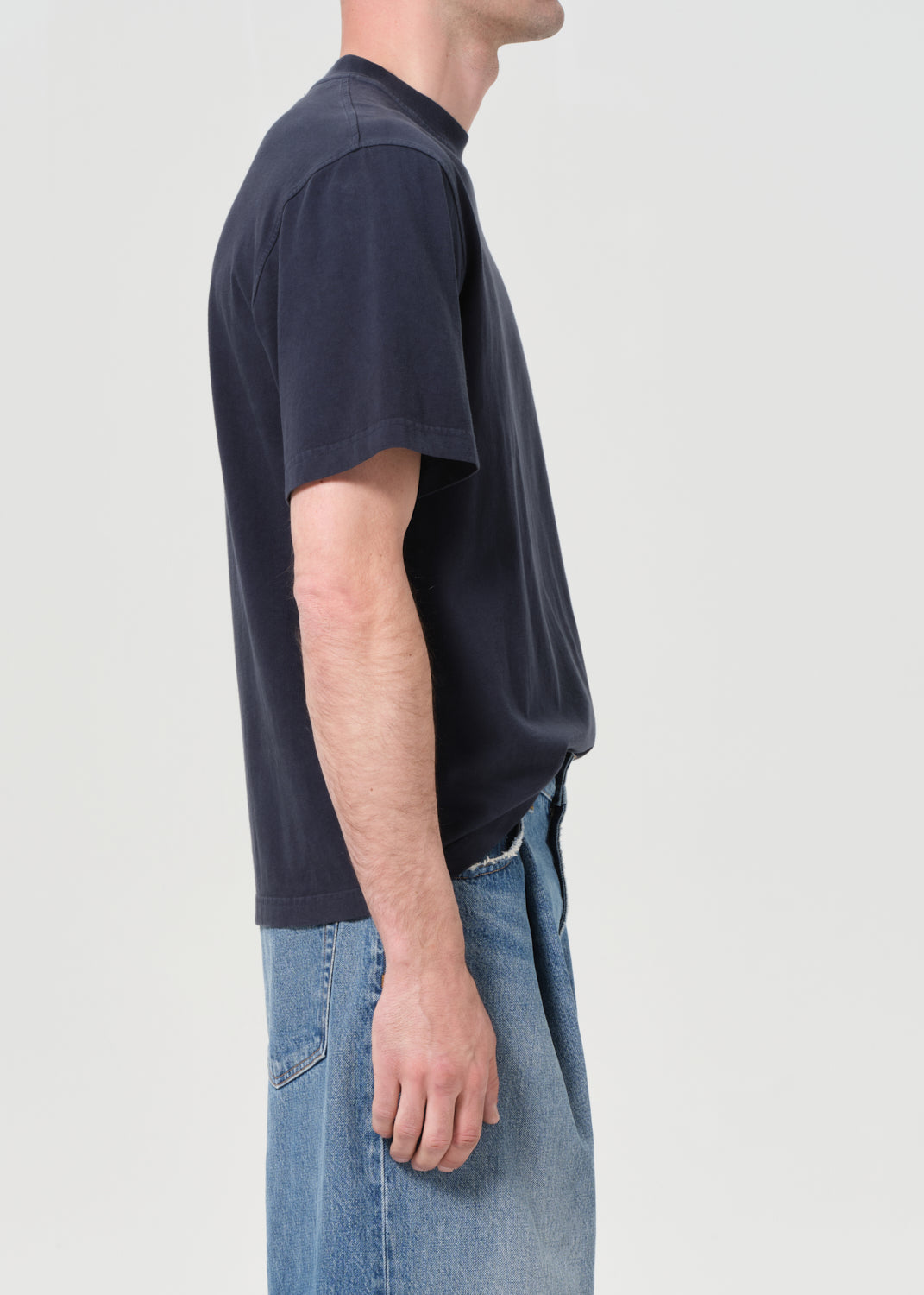 Asha Mock Neck Tee in Lyon