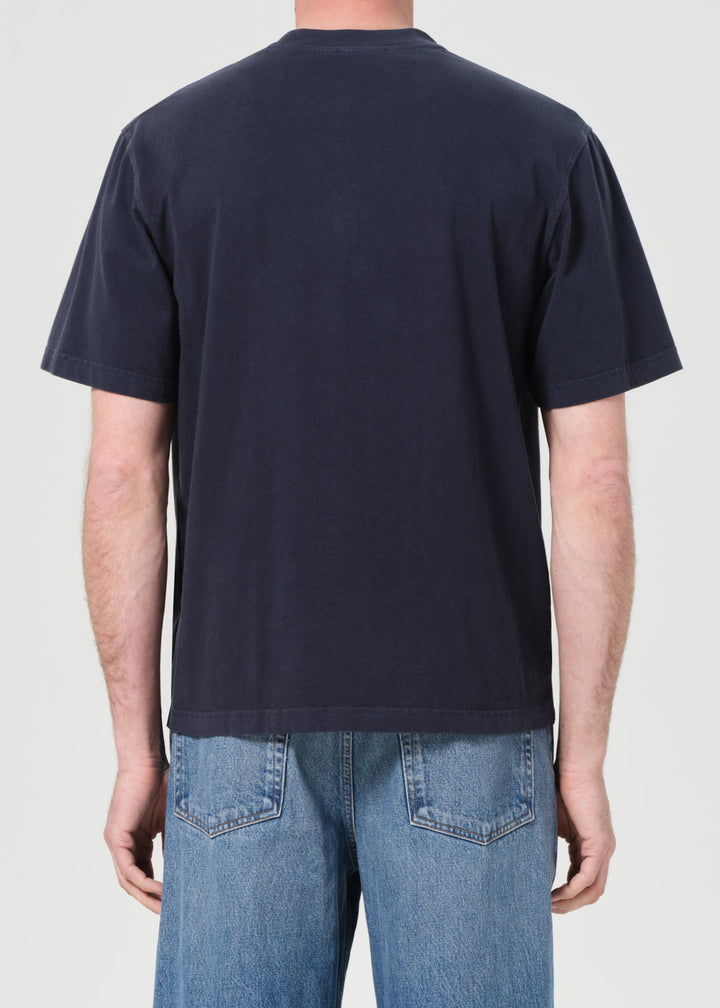 Asha Mock Neck Tee in Lyon