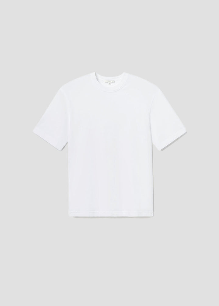 Asha Mock Neck Tee in White