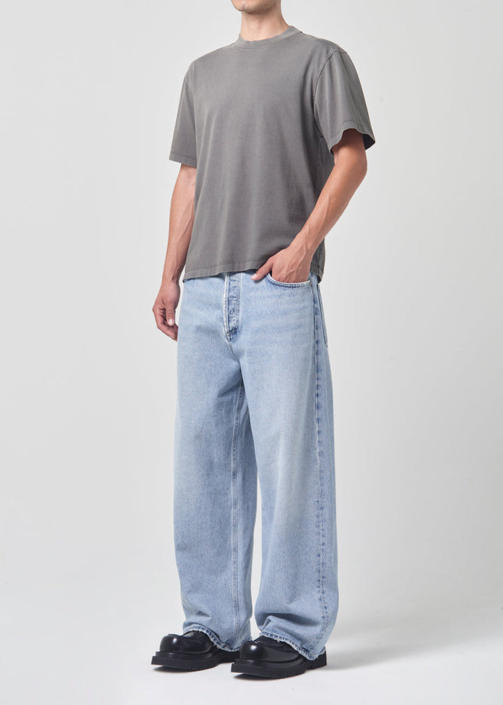Asha Mock Neck Tee in Flint