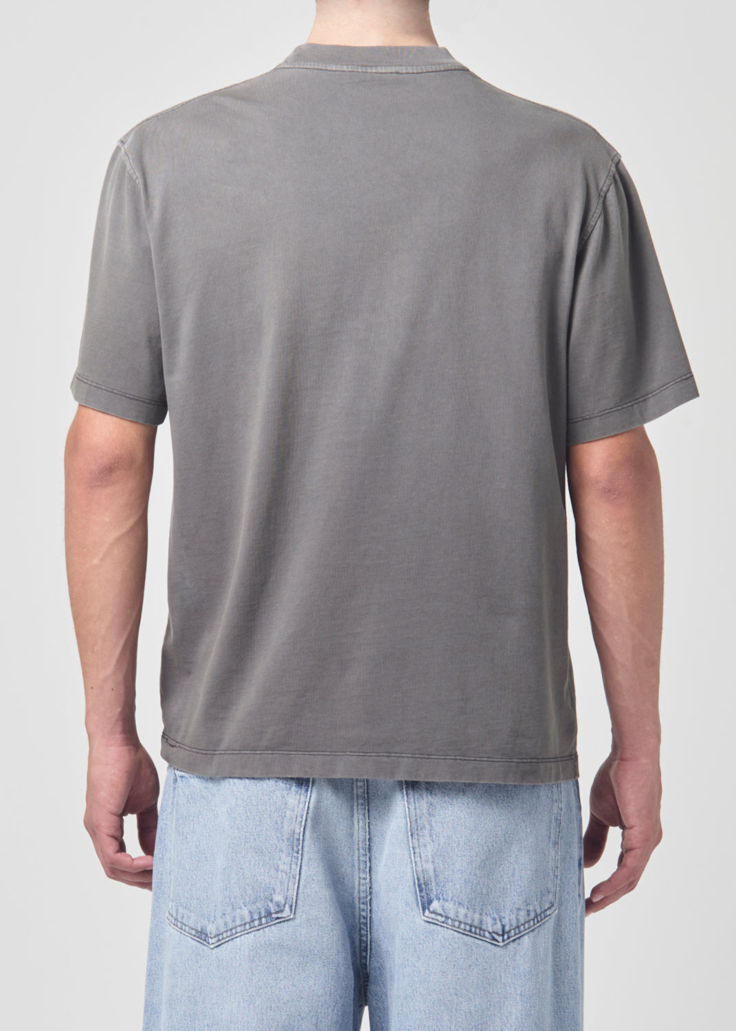 Asha Mock Neck Tee in Flint