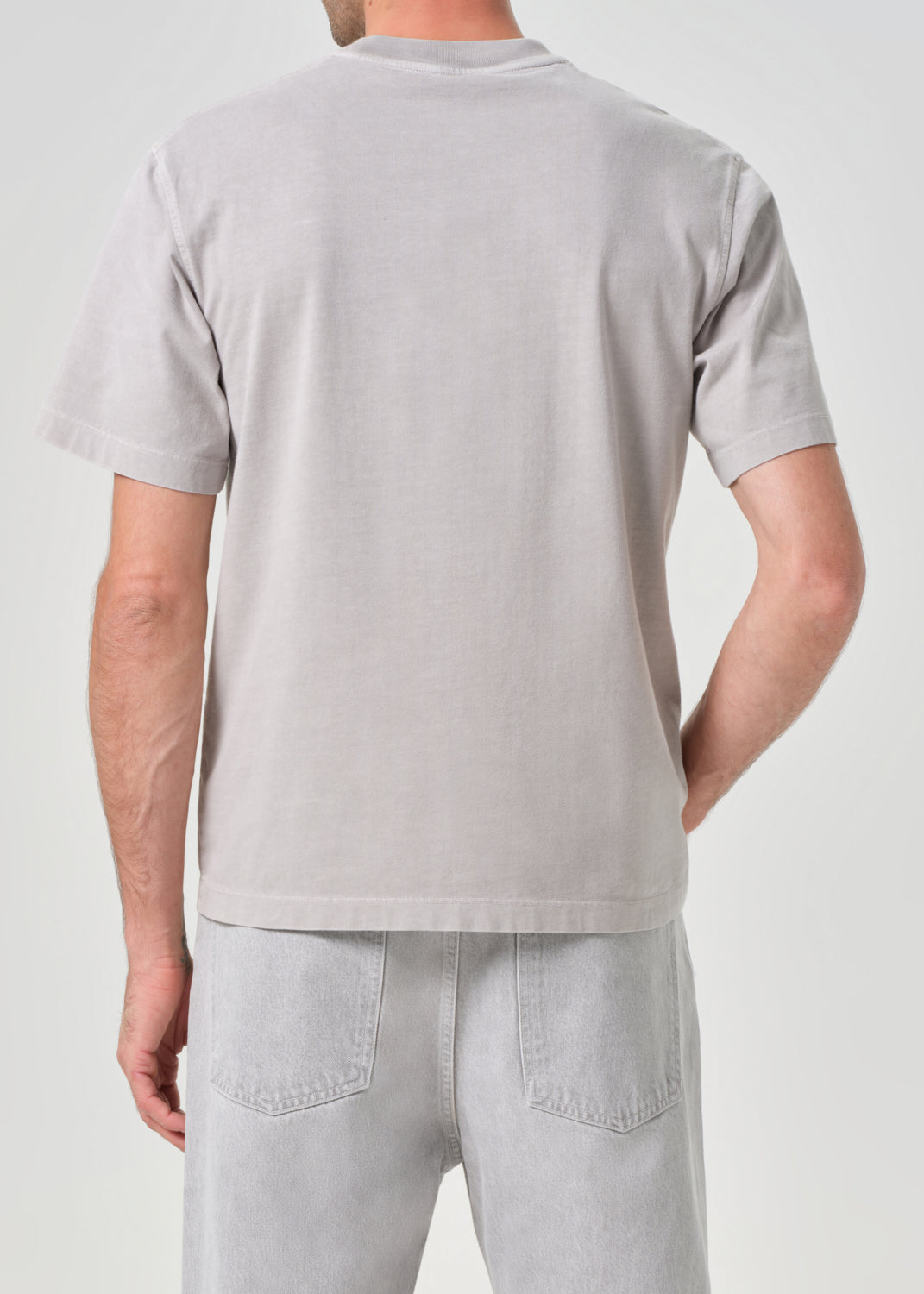 Asha Mock Neck Tee in Reflect