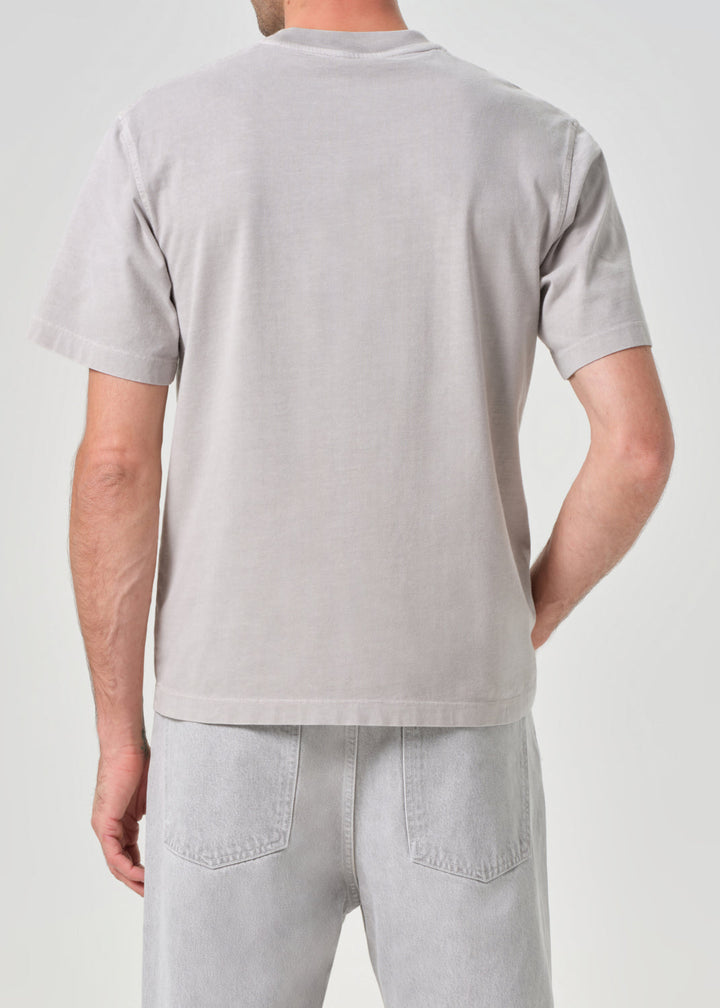 Asha Mock Neck Tee in Reflect