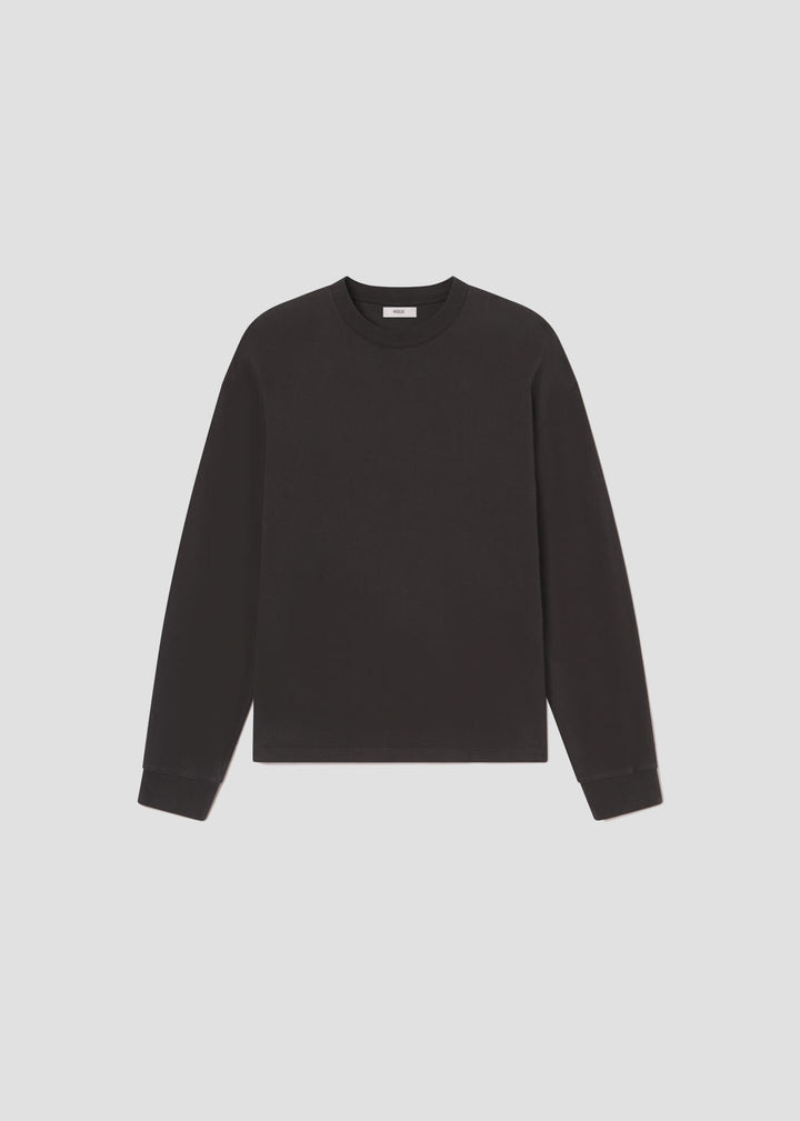 Asha Long Sleeve Mock Neck Tee in Cave