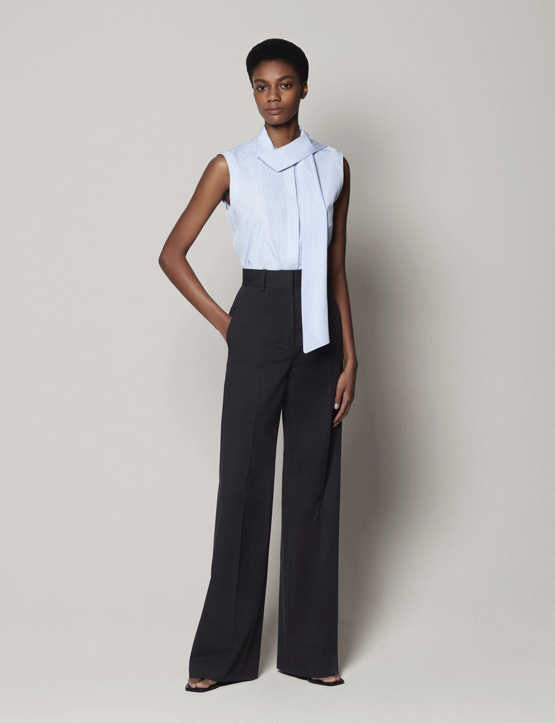 Sleeveless Tie Blouse - Resale