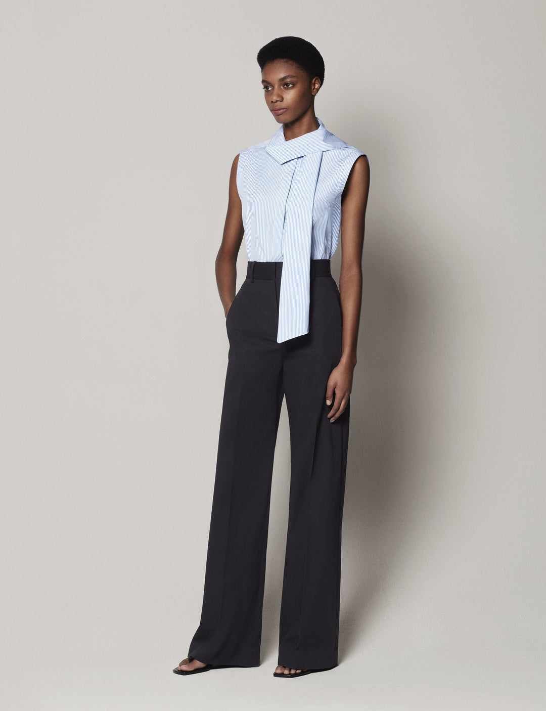 Sleeveless Tie Blouse - Resale