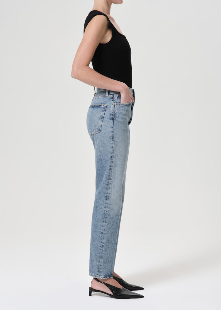 90's Pinch Waist High Rise Straight in Navigate