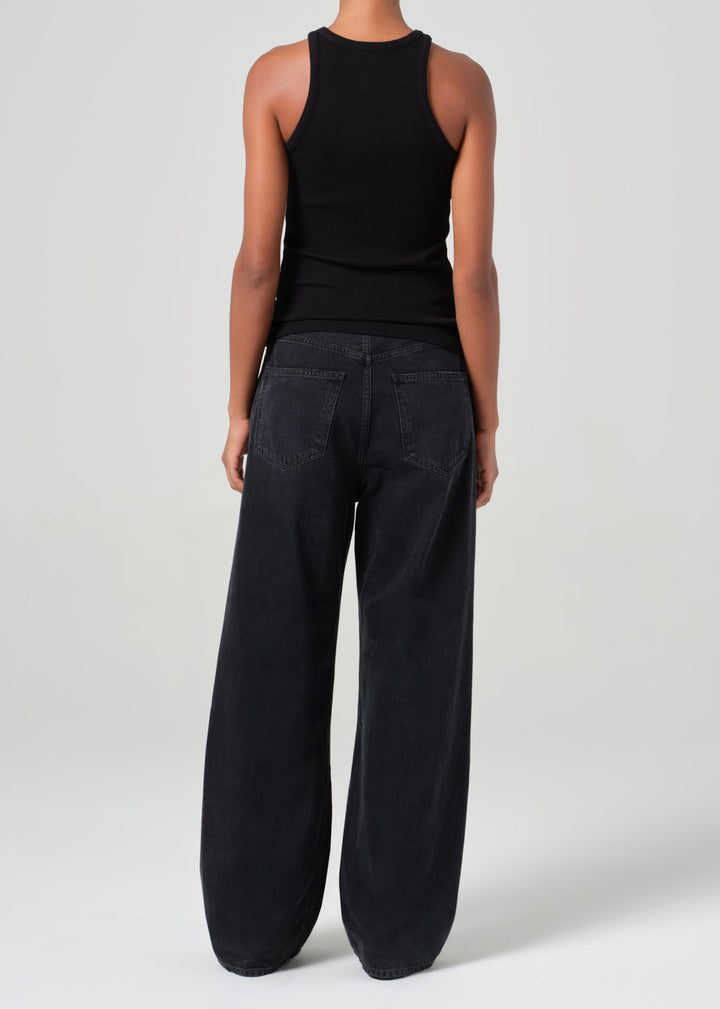 Low Curve Jean in Black Tar