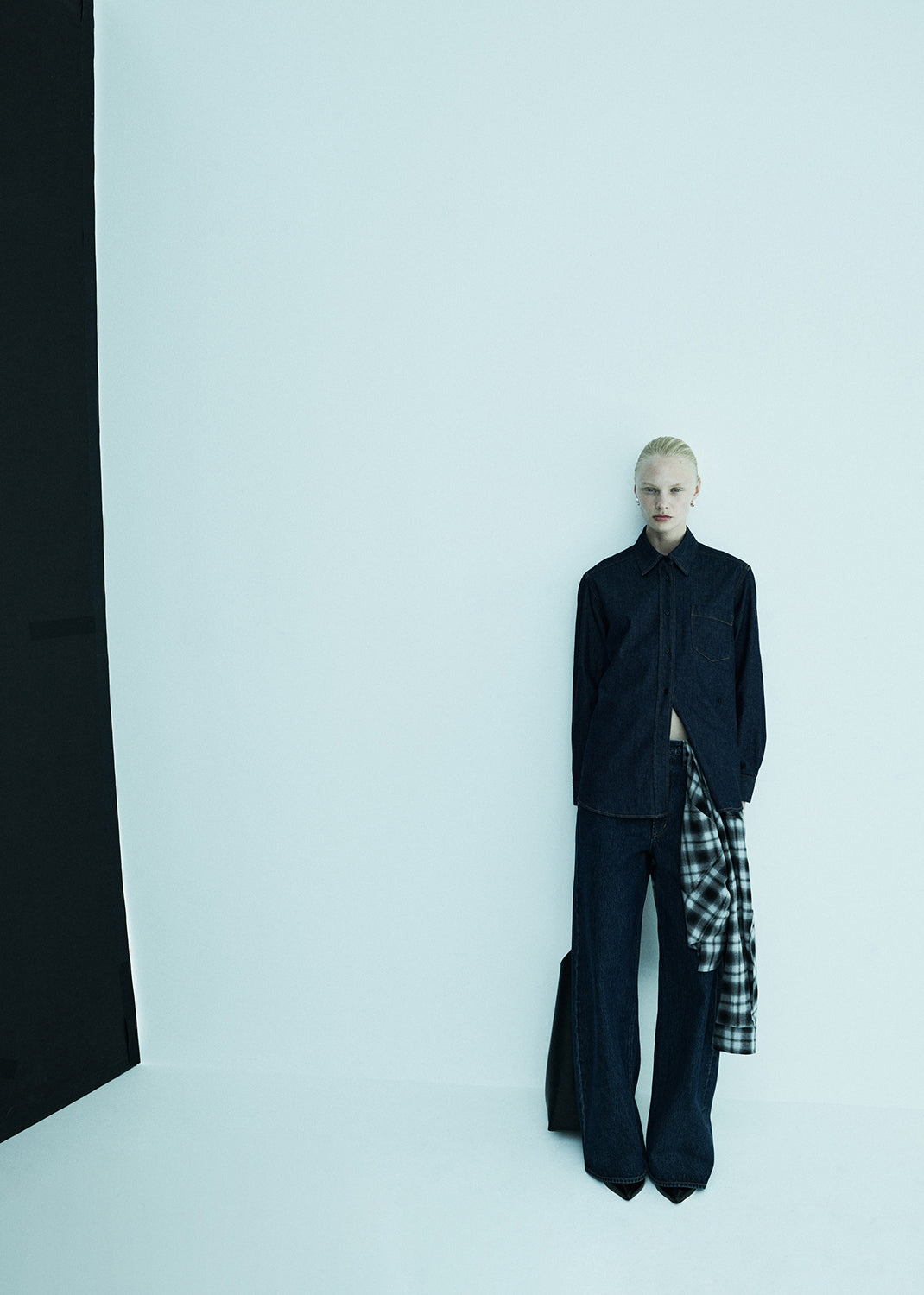 Dame High Rise Wide Leg No Cuff in Foxley