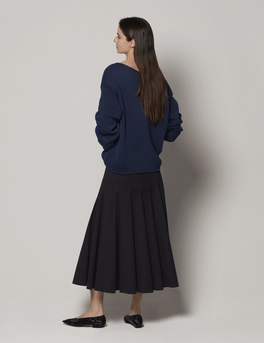 Draped Knit Sweater