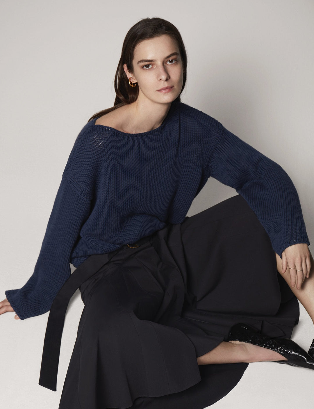 Draped Knit Sweater - Resale
