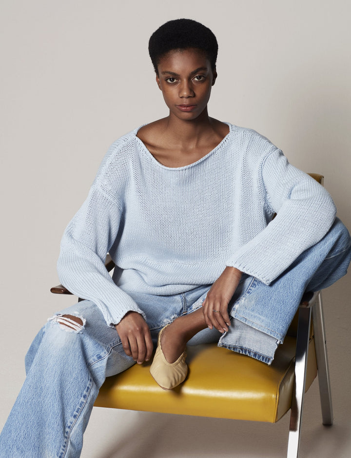 Draped Knit Sweater - Resale